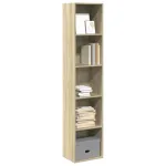 Bibliotecă, stejar sonoma, 40x30x189 cm, lemn prelucrat GartenMobel Dekor