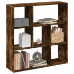 Bibliotecă/separator cameră stejar fumuriu 102x29x103,5 cm lemn GartenMobel Dekor