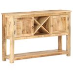 Dulap, 120 x 30 x 76 cm, lemn de mango nefinisat GartenMobel Dekor