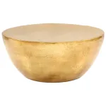 Măsuță de cafea, alamă, 70 x 30 cm, aluminiu bătut cu ciocanul GartenMobel Dekor