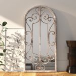 Oglindă,nisip, 100x45 cm,fier, pentru utilizare în interior GartenMobel Dekor