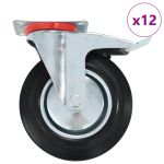 Roți pivotante, 12 buc., 200 mm GartenMobel Dekor