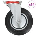 Roți pivotante, 24 buc., 200 mm GartenMobel Dekor