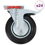 Roți pivotante, 24 buc., 200 mm GartenMobel Dekor