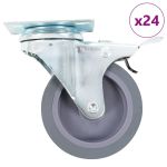 Roți pivotante, 24 buc., 75 mm GartenMobel Dekor