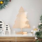 Brad de Crăciun decorativ, 70 cm, lemn masiv GartenMobel Dekor