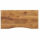 Blat birou cu decupaj curbat 110x50x2,5cm lemn masiv mango brut GartenMobel Dekor