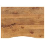Blat birou cu decupaj curbat 110x80x2,5cm lemn masiv mango brut GartenMobel Dekor
