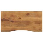 Blat birou cu decupaj curbat 120x50x2,5cm lemn masiv mango brut GartenMobel Dekor