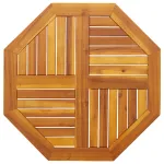 Blat de masă, 70x70x2 cm, octogonal, lemn masiv acacia GartenMobel Dekor