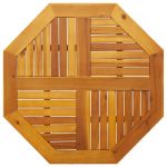 Blat de masă, 80x80x2,2 cm, octogonal, lemn masiv acacia GartenMobel Dekor