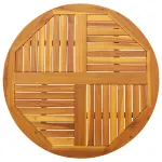 Blat de masă rotund, Ø90x2,2 cm, lemn masiv de acacia GartenMobel Dekor