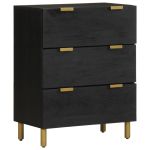 Dulap, negru, 60x33x75 cm, lemn prelucrat GartenMobel Dekor