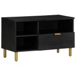 Dulap TV, negru, 80x33x46 cm, lemn prelucrat GartenMobel Dekor