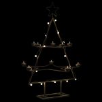 Brad de Crăciun din metal pentru decor, negru, 75 cm GartenMobel Dekor