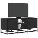 Dulap TV, negru, 100x35x41 cm, lemn prelucrat și metal GartenMobel Dekor