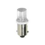 Bec tip LED 24V poz semn bord soclu metal T4W BA9s 2buc - Alb Garage AutoRide