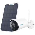 Camera IP wireless 3MP, lentila 4mm, IR 10m, alerte, zoom digital 10x, IP65, microfon, difuzor + panou solar  - Reolink Argus ECO SafetyGuard Surveillance