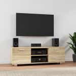 Comodă TV, stejar sonoma, 120x40,5x35 cm, lemn prelucrat GartenMobel Dekor