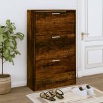 Pantofar, stejar fumuriu, 63x24x103 cm, lemn compozit GartenMobel Dekor