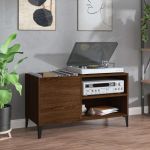 Dulap pentru discuri stejar maro, 84,5x38x48 cm, lemn prelucrat GartenMobel Dekor