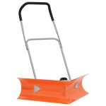 Lopată zăpada cu unghi dublu mâner extensibil, portocaliu, oțel GartenMobel Dekor