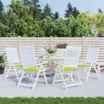 Perne scaune grădină 6 buc. verde 40x40x3 cm țesătură Oxford GartenMobel Dekor