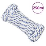 Frânghie de barcă, alb, 4 mm, 250 m, polipropilenă GartenMobel Dekor