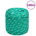 Frânghie de barcă, verde, 16 mm, 100 m, polipropilenă GartenMobel Dekor