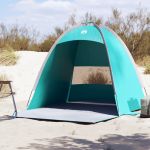 Cort de plajă 3 persoane, verde marin, impermeabil GartenMobel Dekor