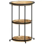 Masă laterală, Ø55x83 cm, lemn masiv de mango GartenMobel Dekor