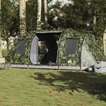 Cort de camping tunel pentru 4 persoane, camuflaj, impermeabil GartenMobel Dekor