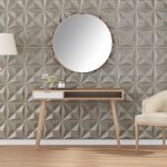 Panouri de perete 12 buc. Beton 50x50 cm XPS 3 m² origami GartenMobel Dekor
