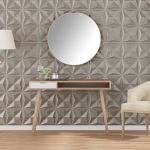 Panouri de perete 24 buc. Beton 50x50 cm XPS 6 m² origami GartenMobel Dekor