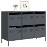Dulap, antracit, 101,5x39x73,5 cm, oțel laminat la rece GartenMobel Dekor