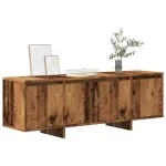 Comodă TV, lemn vechi, 120x30x40,5 cm, lemn prelucrat GartenMobel Dekor