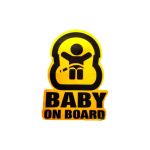 Abtibild "BABY ON BOARD" reflectorizant Cod:DZ-16 Automotive TrustedCars