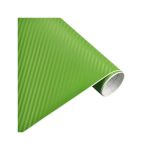 Rola folie carbon 3D culoare verde latime 1.27mx30m Automotive TrustedCars