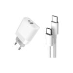 Incarcator retea USB/USB-C, Quick Charge QC3.0 20W cu cablu Type-C Cod:XO-L64-NB124 Automotive TrustedCars