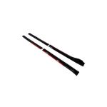 Set prelungiri ornament praguri laterale tuning  culoare Negru Lucios-Rosu  Cod: PRG1012 Automotive TrustedCars