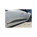 Abtibild bandou lateral compatibil Logan 3 negru mat texturat (4 bucati) Cod:QITL3-01 Automotive TrustedCars