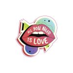 Abtibild " ALL YOU NEED IS LOVE" Cod: TAG 065/ T2 Automotive TrustedCars