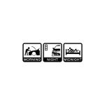 Abtibild "MORNING-NIGHT-MIDNIGHT" diverse culori Cod: NDZ-01 Automotive TrustedCars