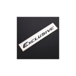 Emblema "EXCLUSIVE " culoare Crom Cod: JS-09 Automotive TrustedCars