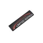Ornament metalic "LIMITED EDITION" Negru 9cmx2,4cm Cod: ART-LE1B Automotive TrustedCars