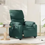 Fotoliu rabatabil electric, verde închis, material textil GartenMobel Dekor