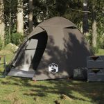 Cort de camping cupolă pentru 2 persoane, maro, impermeabil GartenMobel Dekor