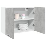 Dulap suspendat, gri beton, 80 x 31 x 60 cm, PAL GartenMobel Dekor