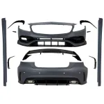 Pachet Exterior Complet Mercedes A-Class W176 (2012-2018) A45 Design cu Prelungiri Bara Fata Spate si Eleron Portbagaj Performance AutoTuning