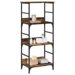 Bibliotecă, lemn vechi, 50x33x117,5 cm, lemn prelucrat GartenMobel Dekor